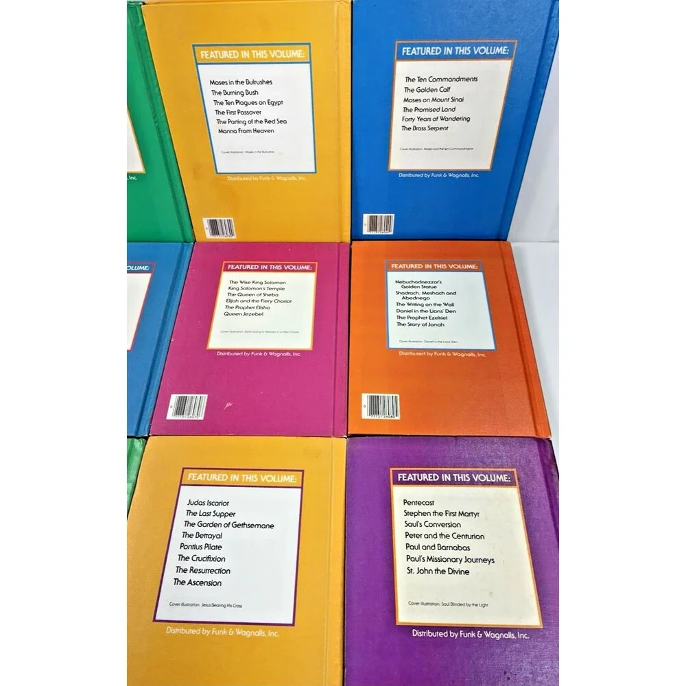 The Children’s Bible Vintage 1981 Golden Books Volumes 1-12 Hardbacks